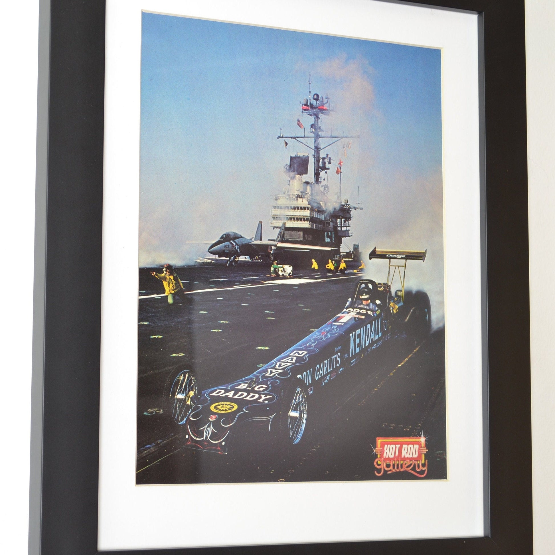 Don Garlits Top fuel Dragster print, framed side view