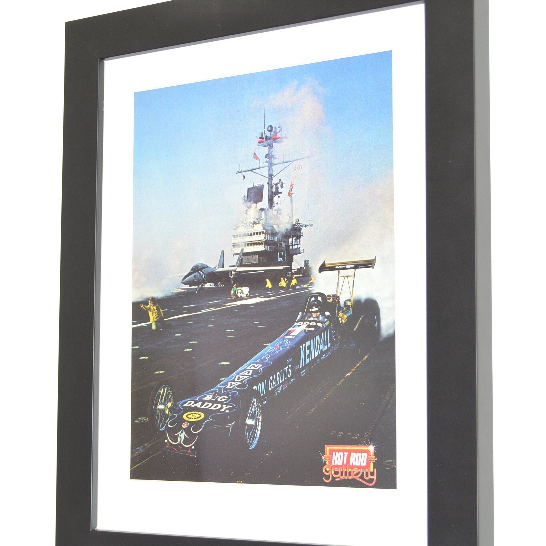 Don Garlits Top fuel Dragster print. side view, framed