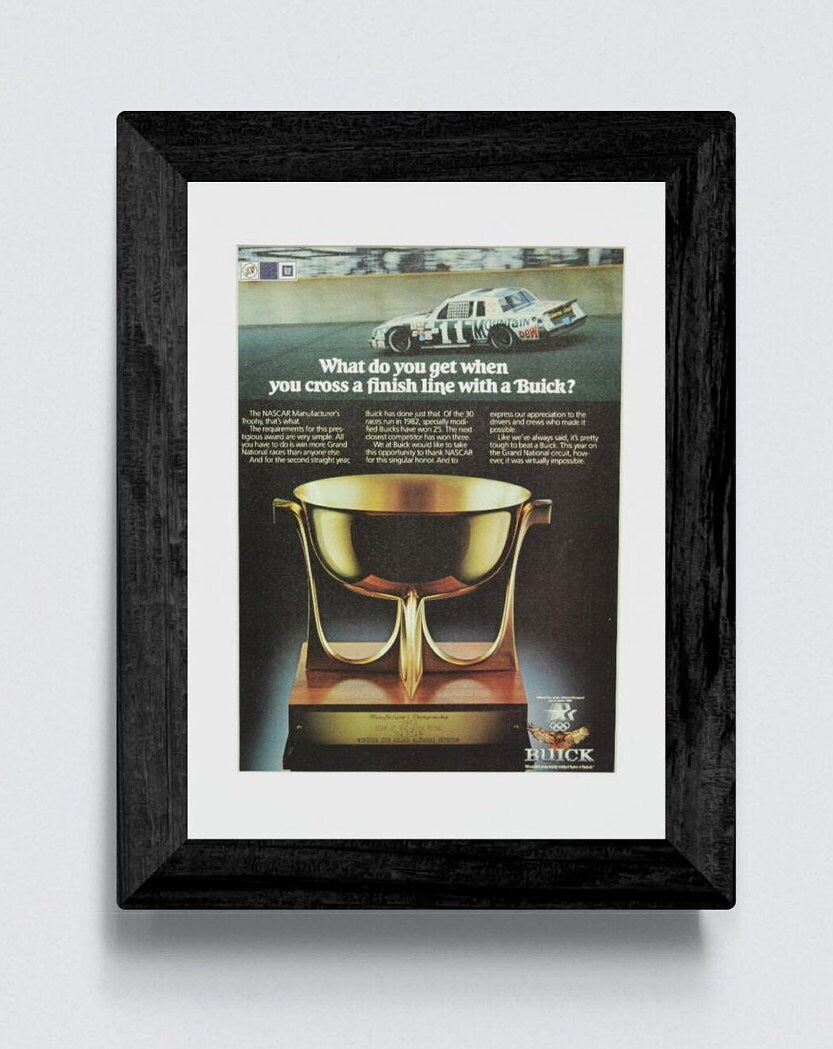 Framed Buick Regal NASCAR Print