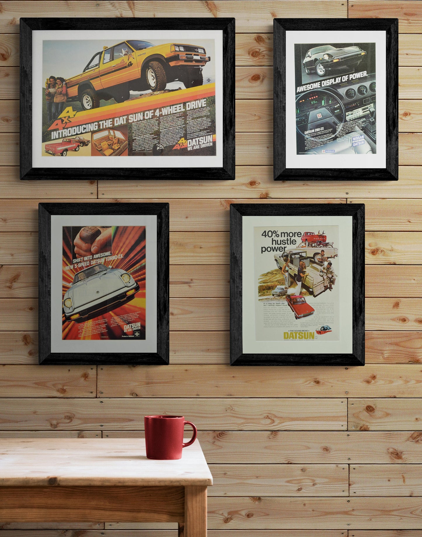 Own a Piece of Z History: Framed 1979 Datsun 280Z Ad build a wall