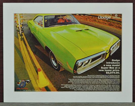 Dodge super bee print ad