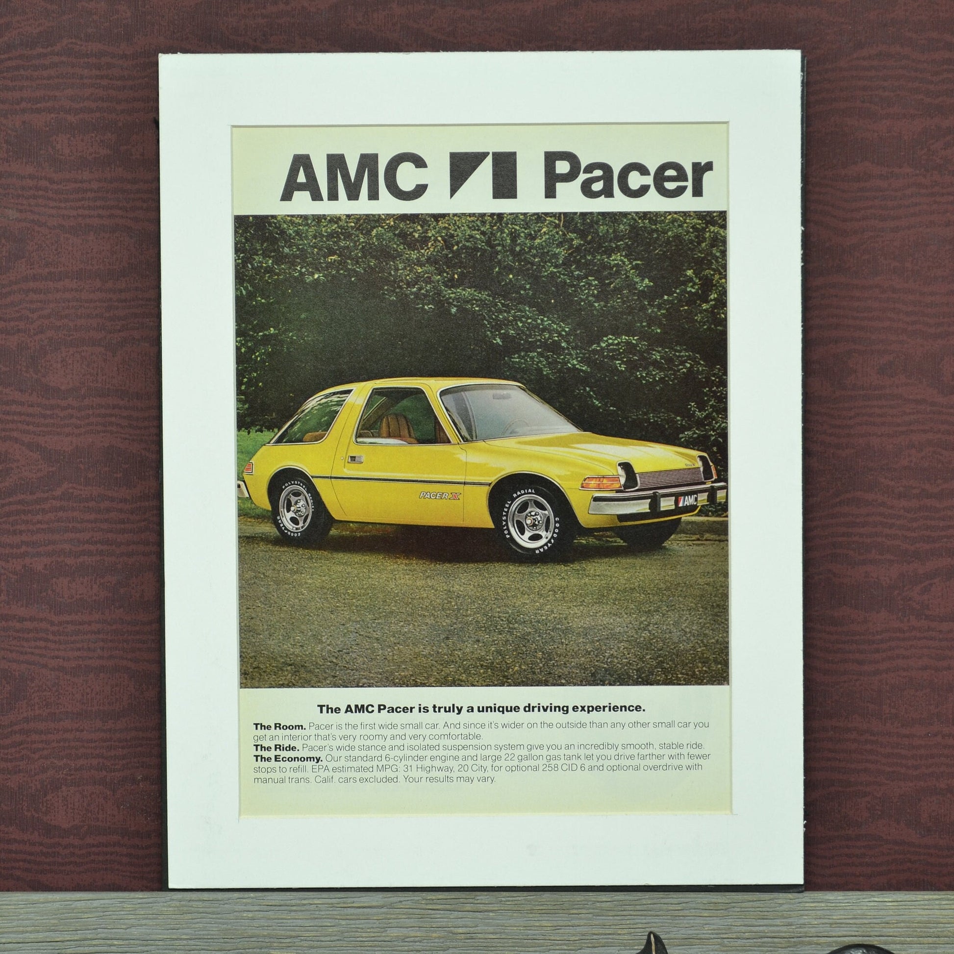 American Motors Pacer X automotive print ad