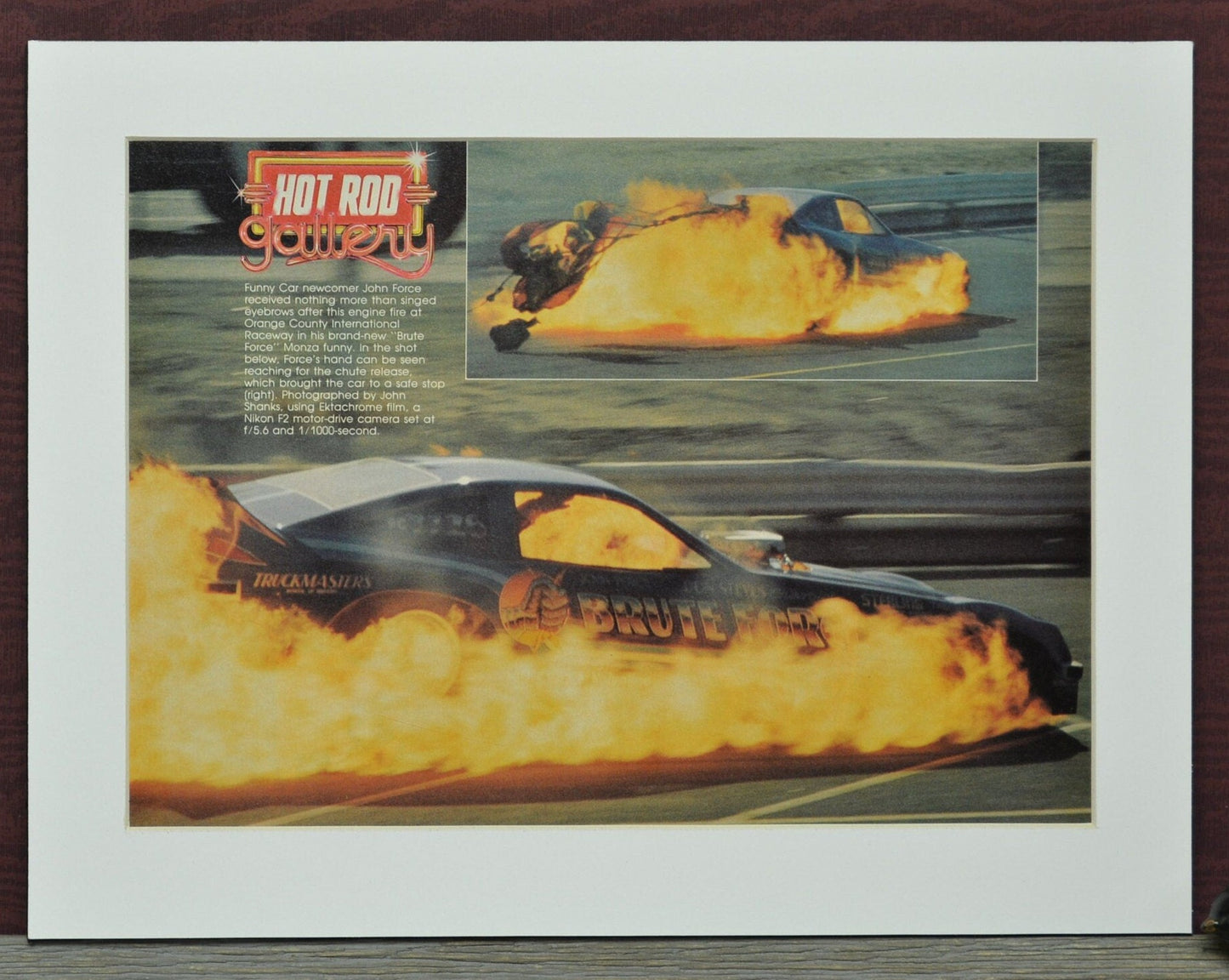 Own a Piece of Drag Racing History: John Force Vintage Print